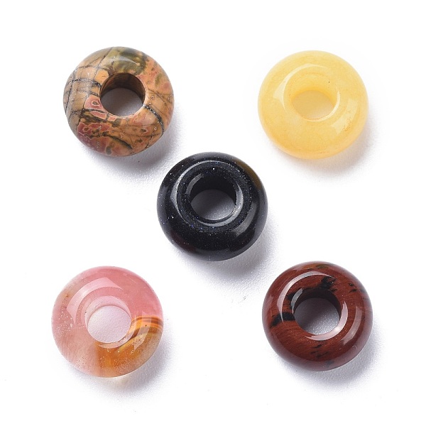 PandaHall Gemstone European Beads, Mixed Stone, Rondelle, Mixed Color, 14x7mm, hole: 5mm Mixed Stone Rondelle Multicolor
PandaHall Gemstone European Beads, Mixed Stone, Rondelle, Mixed Color, 14x7mm, hole: 5mm Mixed Stone Rondelle Multicolor
