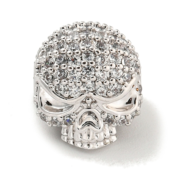 PandaHall Brass Micro Pave Clear Cubic Zirconia Beads, Skull, Platinum, 10x11x10mm, Hole: 1.5mm Brass+Cubic Zirconia Skull Clear
PandaHall Brass Micro Pave Clear Cubic Zirconia Beads, Skull, Platinum, 10x11x10mm, Hole: 1.5mm Brass+Cubic Zirconia Skull Clear