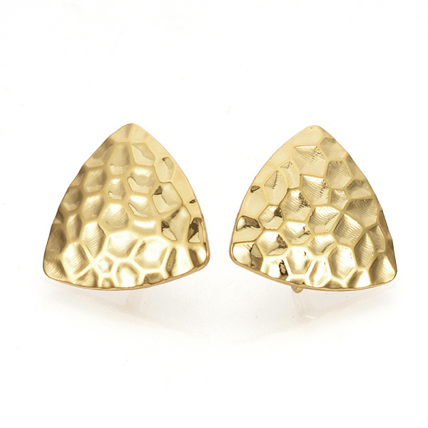 PandaHall Brass Ear Stud Findings, with Loop, Triangle, Nickel Free, Real 18K Gold Plated, 16.5x17mm, Hole: 2mm, pin: 0.5mm Brass Triangle
PandaHall Brass Ear Stud Findings, with Loop, Triangle, Nickel Free, Real 18K Gold Plated, 16.5x17mm, Hole: 2mm, pin: 0.5mm Brass Triangle