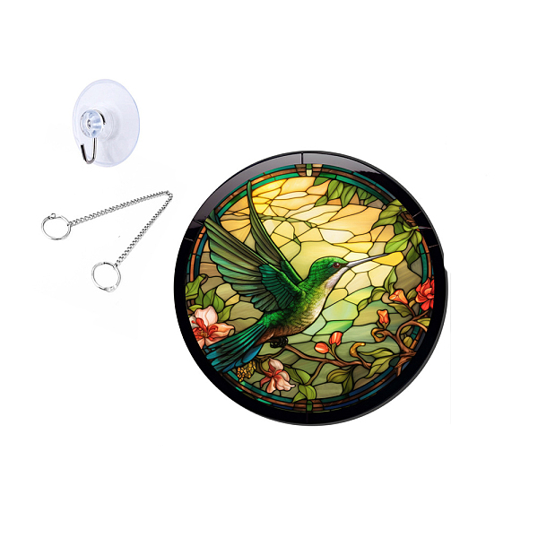 PandaHall Flat Round Stained Acrylic Window Planel, for Suncatchers Window Home Hanging Ornaments, Bird, 20cm Acrylic Bird
PandaHall Flat Round Stained Acrylic Window Planel, for Suncatchers Window Home Hanging Ornaments, Bird, 20cm Acrylic Bird