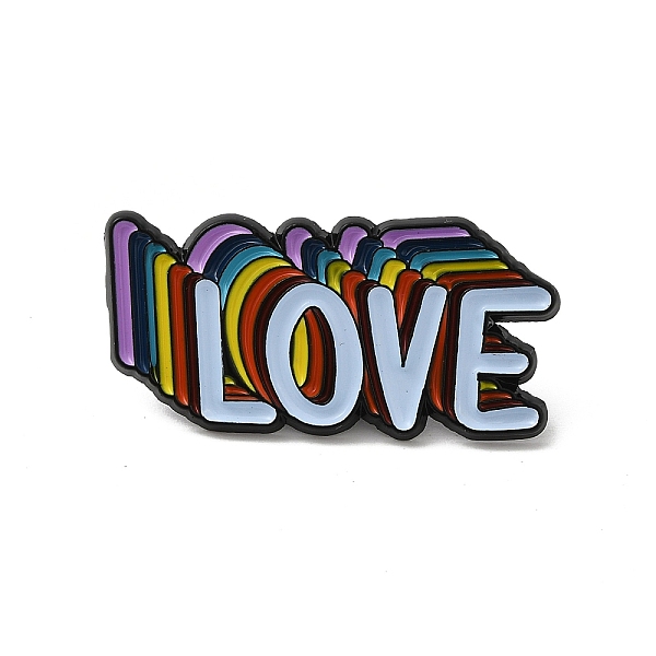 PandaHall Rainbow Word LOVE Enamel Pins, Black Alloy Brooch for Backpack Clothes, Colorful, 15x31x1.5mm Alloy+Enamel Word
PandaHall Rainbow Word LOVE Enamel Pins, Black Alloy Brooch for Backpack Clothes, Colorful, 15x31x1.5mm Alloy+Enamel Word