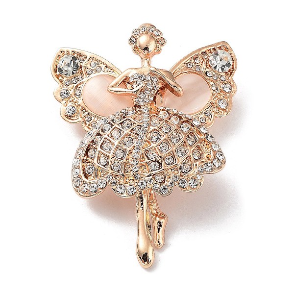PandaHall Alloy Pave Rhinestone Brooch, Ballerina Girl, Crystal, 64x47.5x17.5~18mm, Hole: 6.5x6mm Alloy+Rhinestone Human Clear
PandaHall Alloy Pave Rhinestone Brooch, Ballerina Girl, Crystal, 64x47.5x17.5~18mm, Hole: 6.5x6mm Alloy+Rhinestone Human Clear