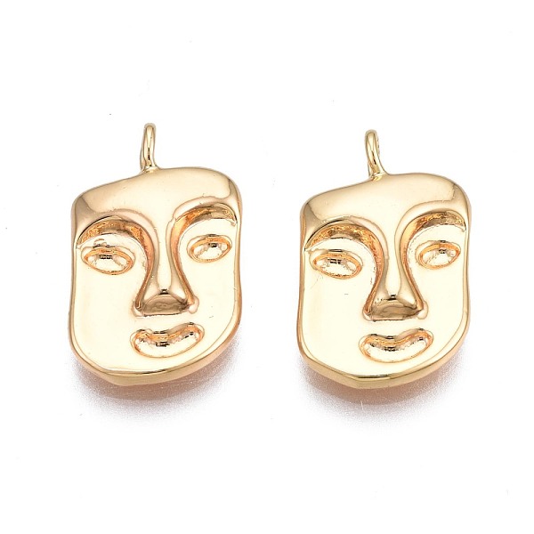 PandaHall Brass Pendants, Nickel Free, Face, Golden, 16.5x10x3mm, Hole: 1.8mm Brass Body
PandaHall Brass Pendants, Nickel Free, Face, Golden, 16.5x10x3mm, Hole: 1.8mm Brass Body