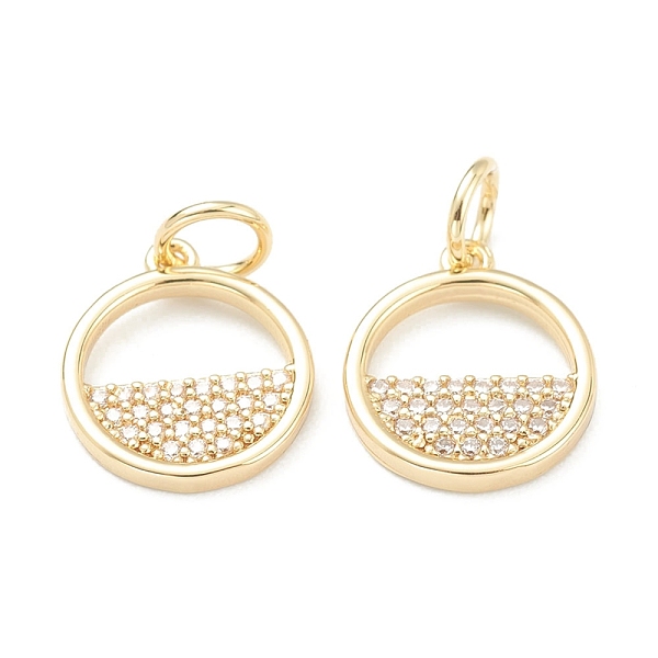 PandaHall Brass Micro Pave Clear Cubic Zirconia Charms, Long-Lasting Plated, with Jump Ring, Flat Round, Golden, 12.5x10.5x1.5mm, Hole...
PandaHall Brass Micro Pave Clear Cubic Zirconia Charms, Long-Lasting Plated, with Jump Ring, Flat Round, Golden, 12.5x10.5x1.5mm, Hole...
