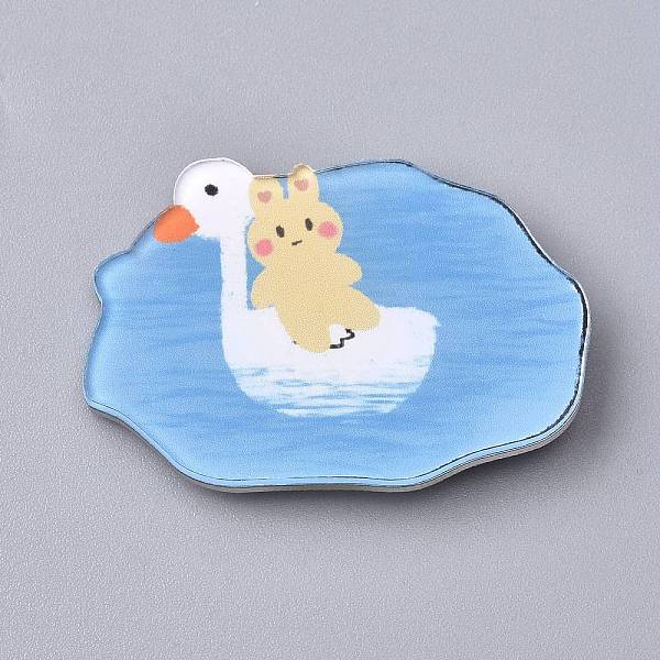 PandaHall Acrylic Safety Brooches, with Iron Pin, Duck with Rabbit, Light Sky Blue, 29.5x42x8.5mm, Pin: 0.8mm Acrylic Blue
PandaHall Acrylic Safety Brooches, with Iron Pin, Duck with Rabbit, Light Sky Blue, 29.5x42x8.5mm, Pin: 0.8mm Acrylic Blue