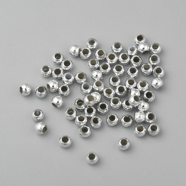 PandaHall Plating Plastic Acrylic Round Beads, Silver Plated, 3mm, Hole: 1mm, about 33000pcs/pound Acrylic Round
PandaHall Plating Plastic Acrylic Round Beads, Silver Plated, 3mm, Hole: 1mm, about 33000pcs/pound Acrylic Round