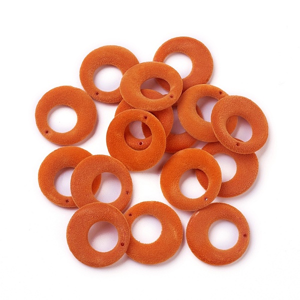 PandaHall Flocky Acrylic Pendants, Ring, Orange Red, 26.5~27x4mm, Hole: 1.2mm Acrylic Ring
PandaHall Flocky Acrylic Pendants, Ring, Orange Red, 26.5~27x4mm, Hole: 1.2mm Acrylic Ring