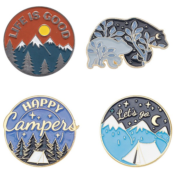 PandaHall SUNNYCLUE 4Pcs 4 Styles Alloy Enamel Brooches, Enamel Pin, with Butterfly Clutches, Mixed Shapes, Mixed Color, Golden, 1pc/style..., Multicolor
PandaHall SUNNYCLUE 4Pcs 4 Styles Alloy Enamel Brooches, Enamel Pin, with Butterfly Clutches, Mixed Shapes, Mixed Color, Golden, 1pc/style..., Multicolor