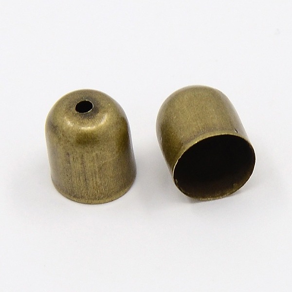 PandaHall Iron Cord Ends, End Caps, Bell, Antique Bronze, 9x8mm, 7mm inner diameter, Hole: 1.5mm Iron
PandaHall Iron Cord Ends, End Caps, Bell, Antique Bronze, 9x8mm, 7mm inner diameter, Hole: 1.5mm Iron
