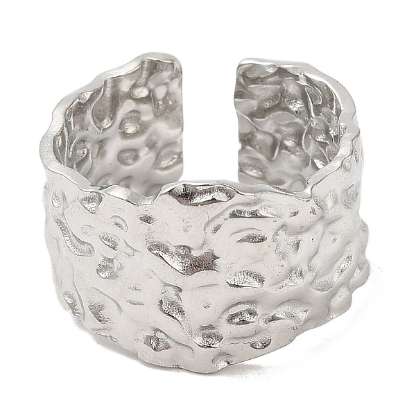 PandaHall 304 Stainless Steel Open Cuff Rings, Hammered Band, Stainless Steel Color, US Size 7 1/4(17.5mm) 304 Stainless Steel
PandaHall 304 Stainless Steel Open Cuff Rings, Hammered Band, Stainless Steel Color, US Size 7 1/4(17.5mm) 304 Stainless Steel