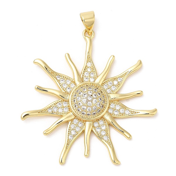 PandaHall Brass Micro Pave Cubic Zirconia Pendants, Lead Free & Cadmium Free, Sun Charm, Real 18K Gold Plated, 36.5x35x5.5mm, Hole: 5x3.6mm..., Clear
PandaHall Brass Micro Pave Cubic Zirconia Pendants, Lead Free & Cadmium Free, Sun Charm, Real 18K Gold Plated, 36.5x35x5.5mm, Hole: 5x3.6mm..., Clear