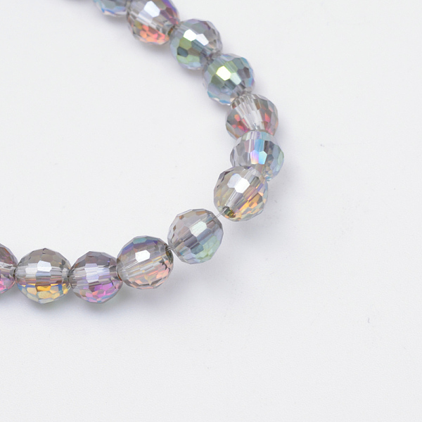 PandaHall Electroplate Glass Bead Strands, Multi-color Plated, Faceted(96 Facets), Round, Teal, 8mm, Hole: 1mm, about 72pcs/strand, 21.8..., Cyan
PandaHall Electroplate Glass Bead Strands, Multi-color Plated, Faceted(96 Facets), Round, Teal, 8mm, Hole: 1mm, about 72pcs/strand, 21.8..., Cyan