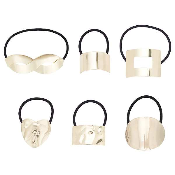PandaHall GOMAKERER 6Pcs 6 Style Rubber String Elastic Hair Ties Ponytail Hair Cuff, with Iron Findings, for Long Hair, Light Gold, Inner..., Black
PandaHall GOMAKERER 6Pcs 6 Style Rubber String Elastic Hair Ties Ponytail Hair Cuff, with Iron Findings, for Long Hair, Light Gold, Inner..., Black