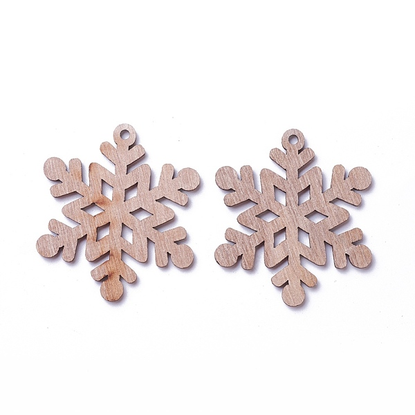 PandaHall Undyed Wood Pendants, Snowflake, BurlyWood, 60x53x2.5mm, Hole: 3mm Wood Snowflake Orange
PandaHall Undyed Wood Pendants, Snowflake, BurlyWood, 60x53x2.5mm, Hole: 3mm Wood Snowflake Orange