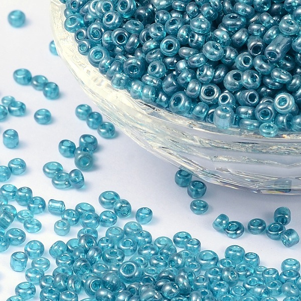 PandaHall (Repacking Service Available) Glass Seed Beads, Trans. Colours Lustered, Round, LiGoht Cyan, 8/0, 3mm, Hole: 1mm, about 12G/bag...
PandaHall (Repacking Service Available) Glass Seed Beads, Trans. Colours Lustered, Round, LiGoht Cyan, 8/0, 3mm, Hole: 1mm, about 12G/bag...