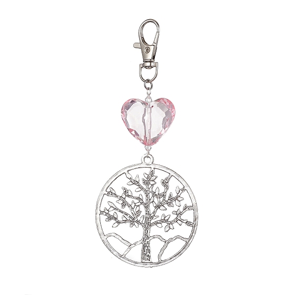 PandaHall Flat Round with Tree of Life Alloy Pendant Decorations, Glass Heart and Swivel Lobster Claw Clasps Charm, Antique Silver &...
PandaHall Flat Round with Tree of Life Alloy Pendant Decorations, Glass Heart and Swivel Lobster Claw Clasps Charm, Antique Silver &...