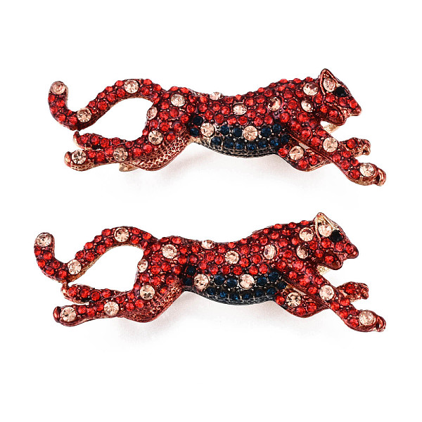 PandaHall Siam Rhinestone Brooch Findings, with Alloy Findings, Leopard, Nickel Free & Lead Free, Light Gold, 54x19mm, Hole: 4x6mm, Pin: 1mm..., Red
PandaHall Siam Rhinestone Brooch Findings, with Alloy Findings, Leopard, Nickel Free & Lead Free, Light Gold, 54x19mm, Hole: 4x6mm, Pin: 1mm..., Red