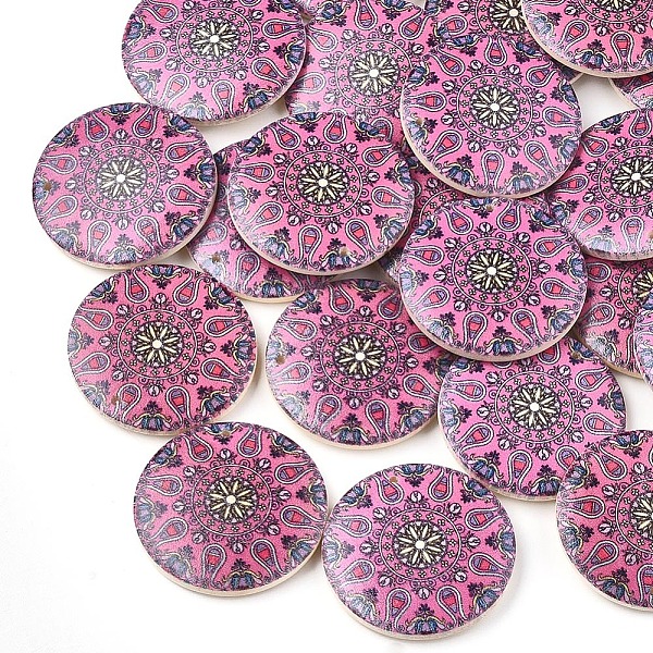 PandaHall Printed Wooden Pendants, Flat Round, Hot Pink, 30x5mm, Hole: 1mm Wood Flat Round Pink
PandaHall Printed Wooden Pendants, Flat Round, Hot Pink, 30x5mm, Hole: 1mm Wood Flat Round Pink