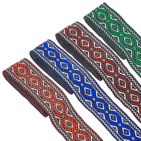 PandaHall PH 60 Yards 4 Rolls Floral Jacquard Ribbon, 1.97" Width Floral Embroidered Jacquard Ribbon Vintage Woven Trim Ethnic Fabric Trim..., Multicolor
PandaHall PH 60 Yards 4 Rolls Floral Jacquard Ribbon, 1.97" Width Floral Embroidered Jacquard Ribbon Vintage Woven Trim Ethnic Fabric Trim..., Multicolor