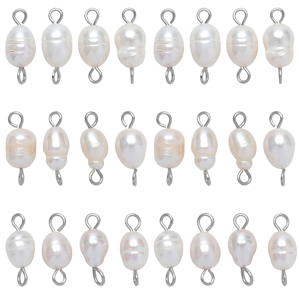 PandaHall SUNNYCLUE 30Pcs Natural Cultured Freshwater Pearl Connector Charms, Rice Links, with Stainless Steel Color Plated 304 Stainless..., White
PandaHall SUNNYCLUE 30Pcs Natural Cultured Freshwater Pearl Connector Charms, Rice Links, with Stainless Steel Color Plated 304 Stainless..., White