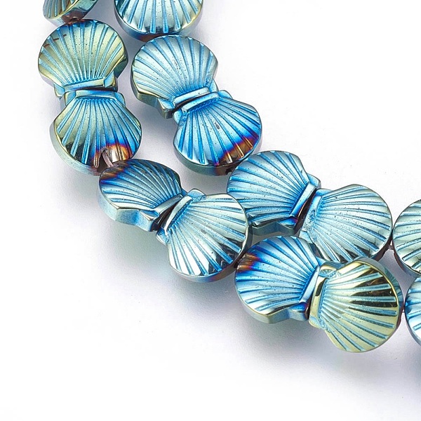 PandaHall Electroplated Non-magnetic Synthetic Hematite Beads Strands, Polish, Shell, Green Plated, 10.5x10x4mm, Hole: 1mm, about...
PandaHall Electroplated Non-magnetic Synthetic Hematite Beads Strands, Polish, Shell, Green Plated, 10.5x10x4mm, Hole: 1mm, about...