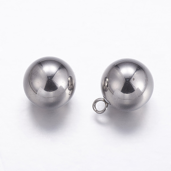 PandaHall 201 Stainless Steel Sphere Charms, Round Ball, Stainless Steel Color, 13x10mm, Hole: 2mm 201 Stainless Steel Round
PandaHall 201 Stainless Steel Sphere Charms, Round Ball, Stainless Steel Color, 13x10mm, Hole: 2mm 201 Stainless Steel Round