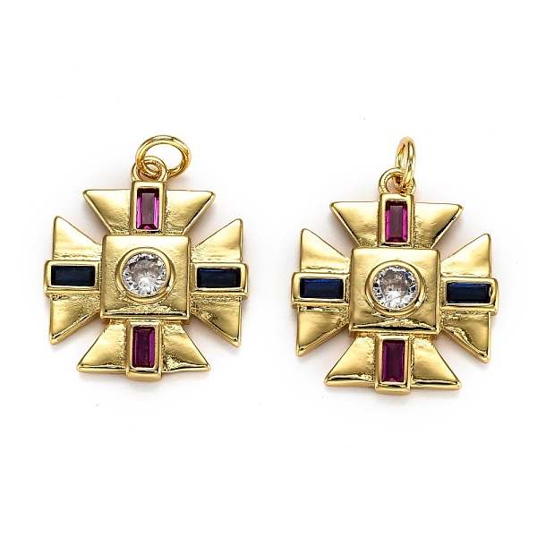 PandaHall Brass Micro Pave Cubic Zirconia Pendants, Long-Lasting Plated, with Jump Ring, Cross, Real 18K Gold Plated, 20.5x18x3mm, Jump Ring..., Multicolor
PandaHall Brass Micro Pave Cubic Zirconia Pendants, Long-Lasting Plated, with Jump Ring, Cross, Real 18K Gold Plated, 20.5x18x3mm, Jump Ring..., Multicolor