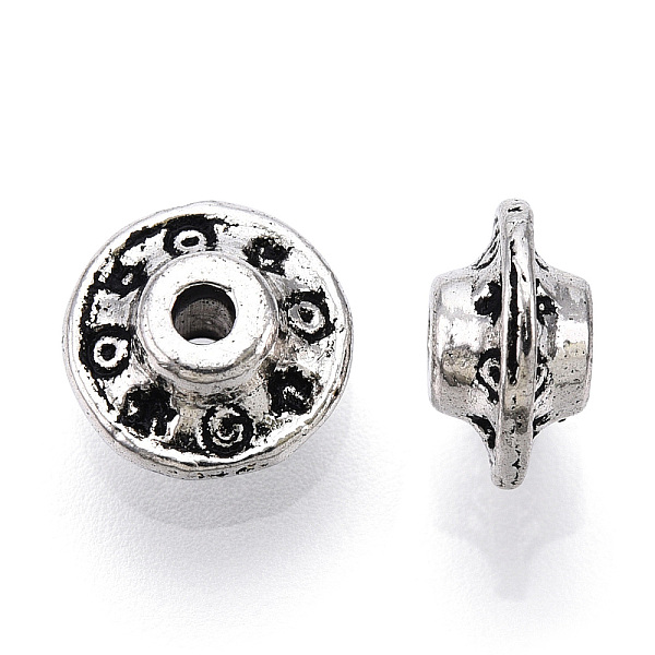 PandaHall Tibetan Style Alloy Spacer Beads, Disc, Cadmium Free & Lead Free, Antique Silver, 8.5x5mm, Hole: 1.6mm, about 1450pcs/1000g Alloy...
PandaHall Tibetan Style Alloy Spacer Beads, Disc, Cadmium Free & Lead Free, Antique Silver, 8.5x5mm, Hole: 1.6mm, about 1450pcs/1000g Alloy...