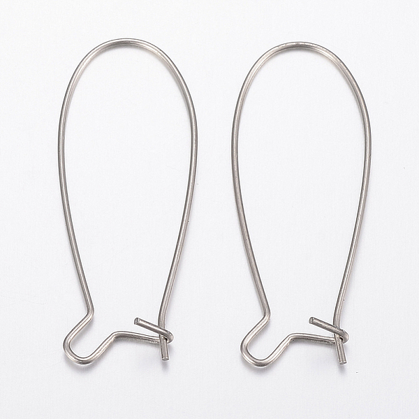 PandaHall 304 Stainless Steel Hoop Earrings Findings Kidney Ear Wires, Stainless Steel Color, 34x13x0.8mm 304 Stainless Steel
PandaHall 304 Stainless Steel Hoop Earrings Findings Kidney Ear Wires, Stainless Steel Color, 34x13x0.8mm 304 Stainless Steel