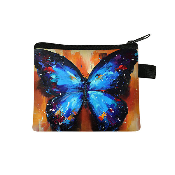PandaHall Butterfly Pattern Polyester Clutch Bags, Change Purse with Zipper & Key Ring, for Women, Rectangle, Dodger Blue, 13.5x11cm...
PandaHall Butterfly Pattern Polyester Clutch Bags, Change Purse with Zipper & Key Ring, for Women, Rectangle, Dodger Blue, 13.5x11cm...