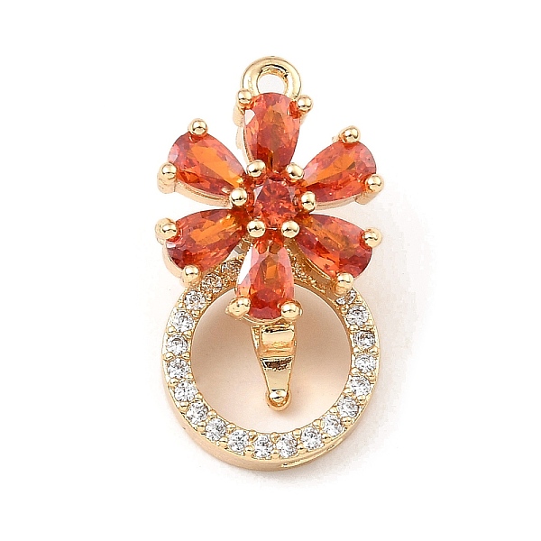 PandaHall Brass with Cubic Zirconia Fold Over Clasps, Round Ring with Flower, Golden, Flower: 19.5x12x11mm, Hole: 1.4mm, Round Ring: 12x3mm...
PandaHall Brass with Cubic Zirconia Fold Over Clasps, Round Ring with Flower, Golden, Flower: 19.5x12x11mm, Hole: 1.4mm, Round Ring: 12x3mm...