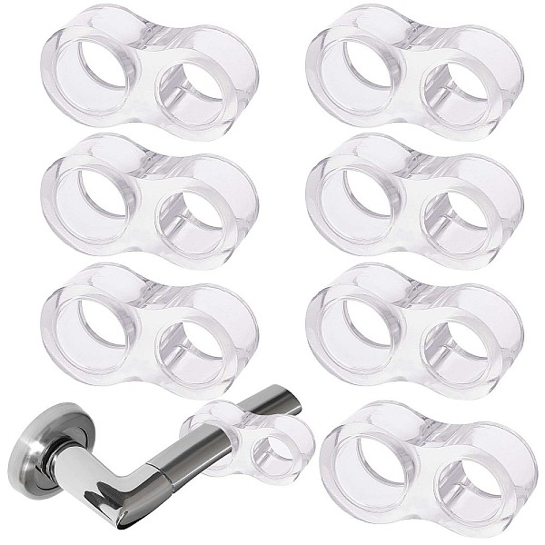 PandaHall Gorgecraft PVC Plastic Door Handle Door Stopper, Door Bumper Double Ring for Wall Protector, Clear, 45x24.5x13.7mm, Inner Diameter...
PandaHall Gorgecraft PVC Plastic Door Handle Door Stopper, Door Bumper Double Ring for Wall Protector, Clear, 45x24.5x13.7mm, Inner Diameter...
