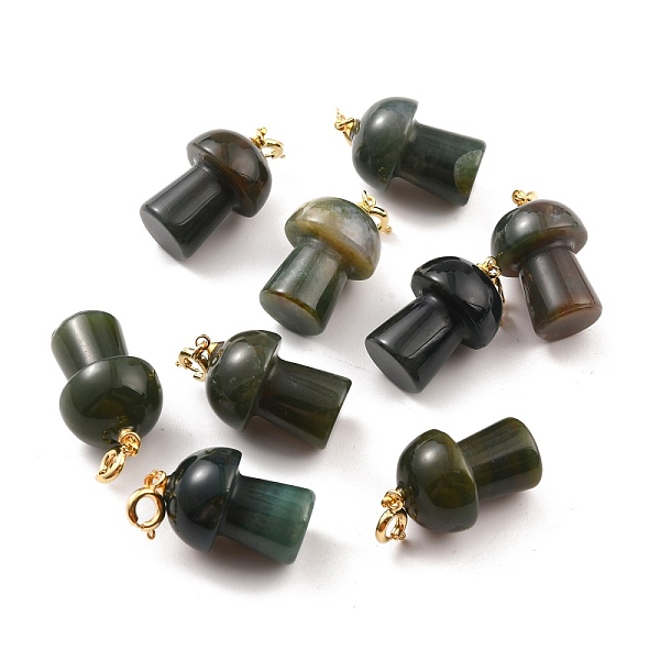 PandaHall Natural Indian Agate Pendants, with Platinum Tone Brass Findings, Mushroom, 33mm Indian Agate Mushroom
PandaHall Natural Indian Agate Pendants, with Platinum Tone Brass Findings, Mushroom, 33mm Indian Agate Mushroom