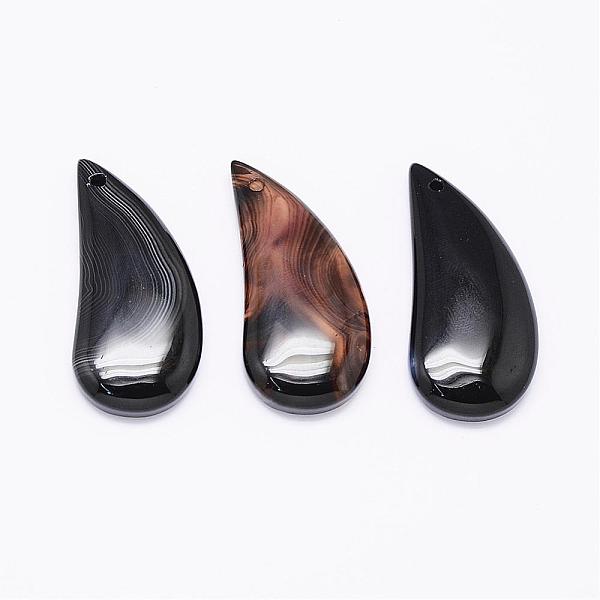 PandaHall Natural Black Agate Agate Pendants, Magatama, Dyed, 40~44x18~22x5~7mm, Hole: 1.5mm Black Agate Teardrop Black
PandaHall Natural Black Agate Agate Pendants, Magatama, Dyed, 40~44x18~22x5~7mm, Hole: 1.5mm Black Agate Teardrop Black