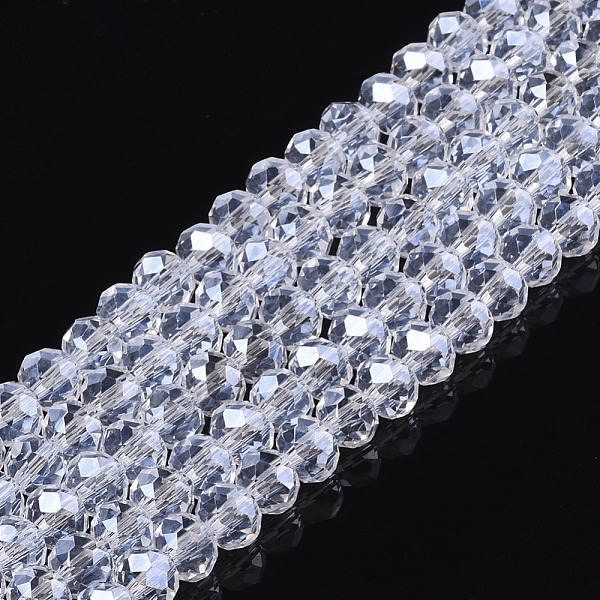 PandaHall Electroplate Glass Beads Strands, Pearl Luster Plated, Faceted, Rondelle, Clear, 6x5mm, Hole: 1mm, about 85~88pcs/strand...
PandaHall Electroplate Glass Beads Strands, Pearl Luster Plated, Faceted, Rondelle, Clear, 6x5mm, Hole: 1mm, about 85~88pcs/strand...