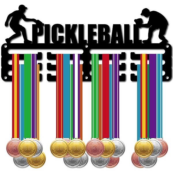 PandaHall Sports Theme Iron Medal Hanger Holder Display Wall Rack, 3-Line, with Screws, Pickleball, Sports, 130x290mm, Hole: 5mm Iron Sports..., Black
PandaHall Sports Theme Iron Medal Hanger Holder Display Wall Rack, 3-Line, with Screws, Pickleball, Sports, 130x290mm, Hole: 5mm Iron Sports..., Black