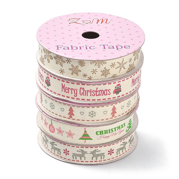 PandaHall 5 Rolls 5 Patterns Single Face Printed Cotton Satin Ribbons, Christmas Party Decoration, Mixed Color, 5/8 inch(16.5mm), 2..., Multicolor
PandaHall 5 Rolls 5 Patterns Single Face Printed Cotton Satin Ribbons, Christmas Party Decoration, Mixed Color, 5/8 inch(16.5mm), 2..., Multicolor