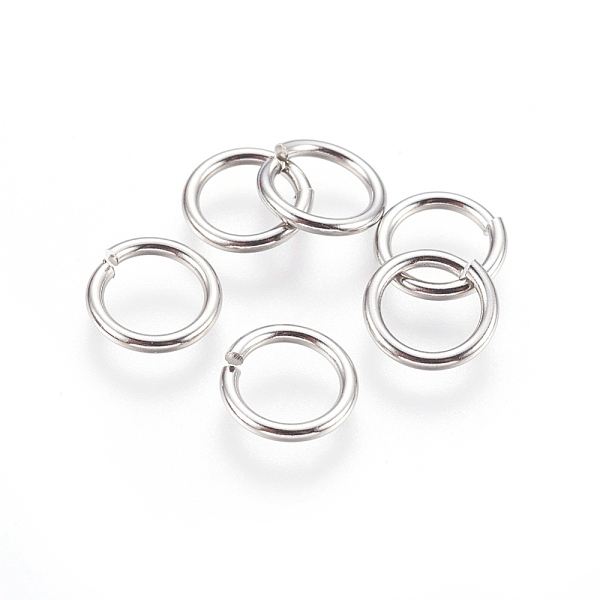 PandaHall 304 Stainless Steel Open Jump Rings, Stainless Steel Color, 10x1.4mm, Inner Diameter: 7mm, 800pcs/bag 304 Stainless Steel
PandaHall 304 Stainless Steel Open Jump Rings, Stainless Steel Color, 10x1.4mm, Inner Diameter: 7mm, 800pcs/bag 304 Stainless Steel