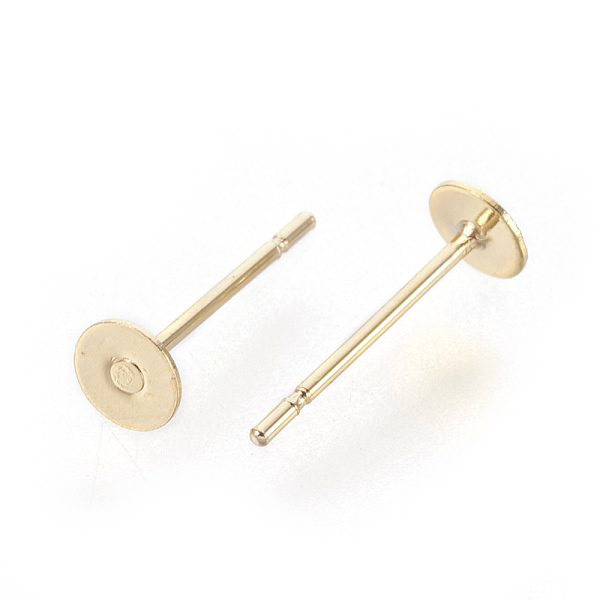 PandaHall 202 Stainless Steel Stud Earring Findings, with 304 Stainless Steel Pins, Golden, 12x4mm, Pin: 0.7mm 304 Stainless Steel Others
PandaHall 202 Stainless Steel Stud Earring Findings, with 304 Stainless Steel Pins, Golden, 12x4mm, Pin: 0.7mm 304 Stainless Steel Others