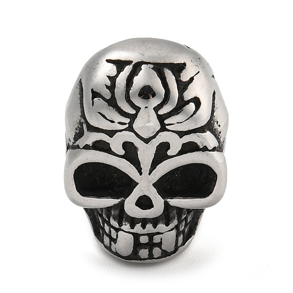 PandaHall 304 Stainless Steel European Beads, Large Hole Beads, Skull, Antique Silver, 19.5x14x11.5mm, Hole: 4.5mm 304 Stainless Steel Skull
PandaHall 304 Stainless Steel European Beads, Large Hole Beads, Skull, Antique Silver, 19.5x14x11.5mm, Hole: 4.5mm 304 Stainless Steel Skull