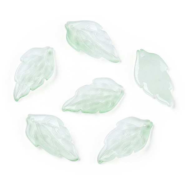 PandaHall Two Tone Glass Pendants, Giant leaf Charms, Medium Aquamarine, 30x16x3mm, Hole: 1.2mm Glass Leaf Green
PandaHall Two Tone Glass Pendants, Giant leaf Charms, Medium Aquamarine, 30x16x3mm, Hole: 1.2mm Glass Leaf Green