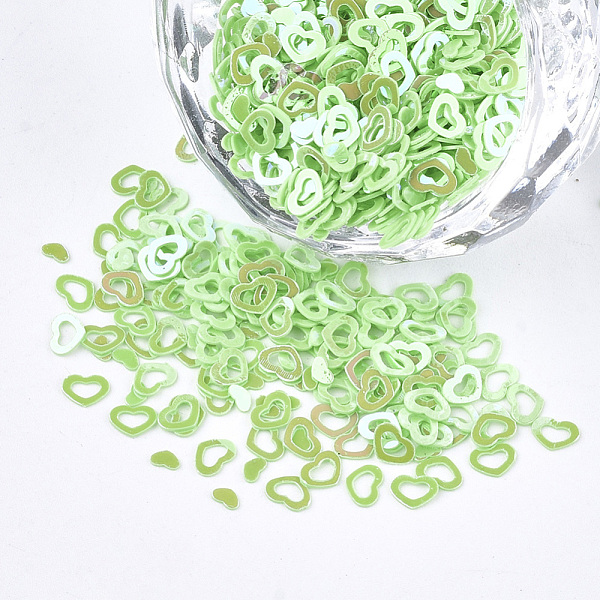 PandaHall Shining Nail Art Glitter, Manicure Sequins, DIY Sparkly Paillette Tips Nail, Heart, Pale Green, 2.5~4x1.5~3x0.3mm Plastic Heart...
PandaHall Shining Nail Art Glitter, Manicure Sequins, DIY Sparkly Paillette Tips Nail, Heart, Pale Green, 2.5~4x1.5~3x0.3mm Plastic Heart...
