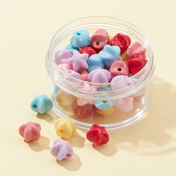 PandaHall 50Pcs 6 Colors Opaque Acrylic Beads, Star, Mixed Color, 11x11.5x10mm, Hole: 2.5mm, 50pcs/box Acrylic Star Multicolor
PandaHall 50Pcs 6 Colors Opaque Acrylic Beads, Star, Mixed Color, 11x11.5x10mm, Hole: 2.5mm, 50pcs/box Acrylic Star Multicolor