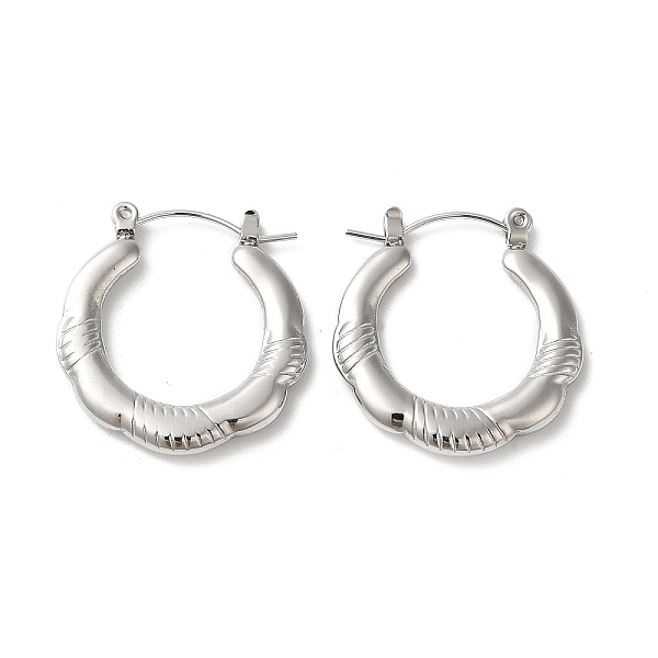 PandaHall 304 Stainless Hoop Earrings for Women, Flower, Stainless Steel Color, 25x24x3mm 304 Stainless Steel Flower
PandaHall 304 Stainless Hoop Earrings for Women, Flower, Stainless Steel Color, 25x24x3mm 304 Stainless Steel Flower