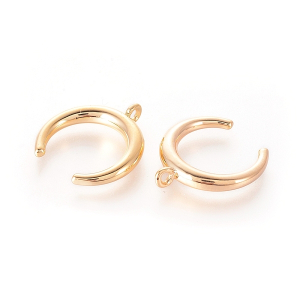 PandaHall Brass Pendants, Nickel Free, Crescent Moon/Double Horn, Real 18K Gold Plated, 16x15x3mm, Hole: 1.2mm Brass Moon
PandaHall Brass Pendants, Nickel Free, Crescent Moon/Double Horn, Real 18K Gold Plated, 16x15x3mm, Hole: 1.2mm Brass Moon