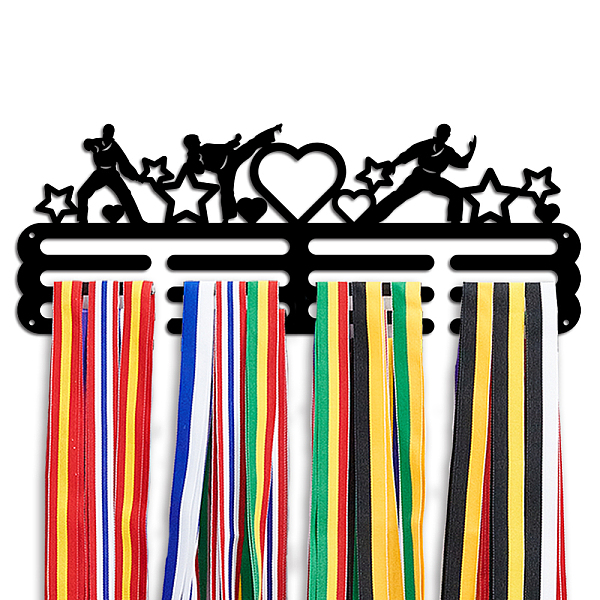 PandaHall Iron Medal Hanger Holder Display Wall Rack, with Screws, Sports, 400x150mm Iron Sports Black
PandaHall Iron Medal Hanger Holder Display Wall Rack, with Screws, Sports, 400x150mm Iron Sports Black
