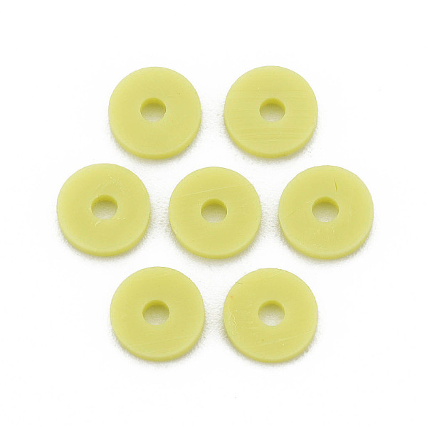 PandaHall Handmade Polymer Clay Beads, Disc/Flat Round, Heishi Beads, Green Yellow, 4x1mm, Hole: 1mm, about 55000pcs/1000g Polymer Clay Disc
PandaHall Handmade Polymer Clay Beads, Disc/Flat Round, Heishi Beads, Green Yellow, 4x1mm, Hole: 1mm, about 55000pcs/1000g Polymer Clay Disc