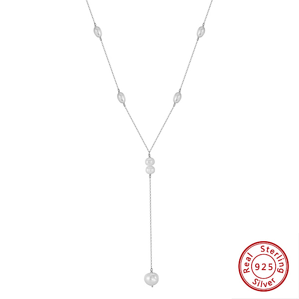 PandaHall 925 Sterling Silver Pendant Necklaces, Natural Freshwater Pearl Necklaces, Real Platinum Plated, 16.06 inch(40.8cm) Sterling...
PandaHall 925 Sterling Silver Pendant Necklaces, Natural Freshwater Pearl Necklaces, Real Platinum Plated, 16.06 inch(40.8cm) Sterling...