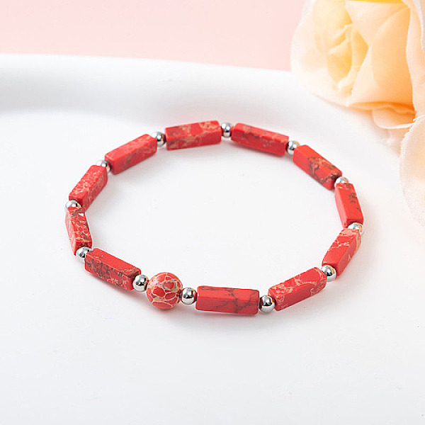 PandaHall Natural Imperial Jasper Stretch Bracelet, 7-1/8 inch(18cm) Imperial Jasper
PandaHall Natural Imperial Jasper Stretch Bracelet, 7-1/8 inch(18cm) Imperial Jasper