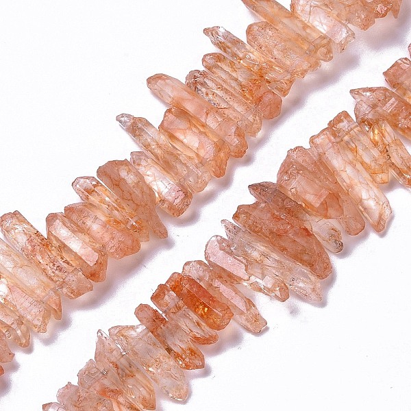 PandaHall Natural Crackle Quartz Crystal Dyed Beads Strands, Chip, Sandy Brown, 13~38x3~7x4~7mm, Hole: 1mm, about 67~70pcs/strand...
PandaHall Natural Crackle Quartz Crystal Dyed Beads Strands, Chip, Sandy Brown, 13~38x3~7x4~7mm, Hole: 1mm, about 67~70pcs/strand...